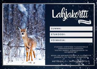 Lahjakortti (verkkokaupassa käytettävä) - Lahjakortit ja etukupongit - 99999984-20 - 3