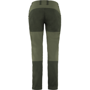 Fjällräven Keb Trousers Curved W Reg Naisten Ulkoiluhousut Vihreät - Naisten ulkoilu- ja vaellushousut - F89852-662 - 2